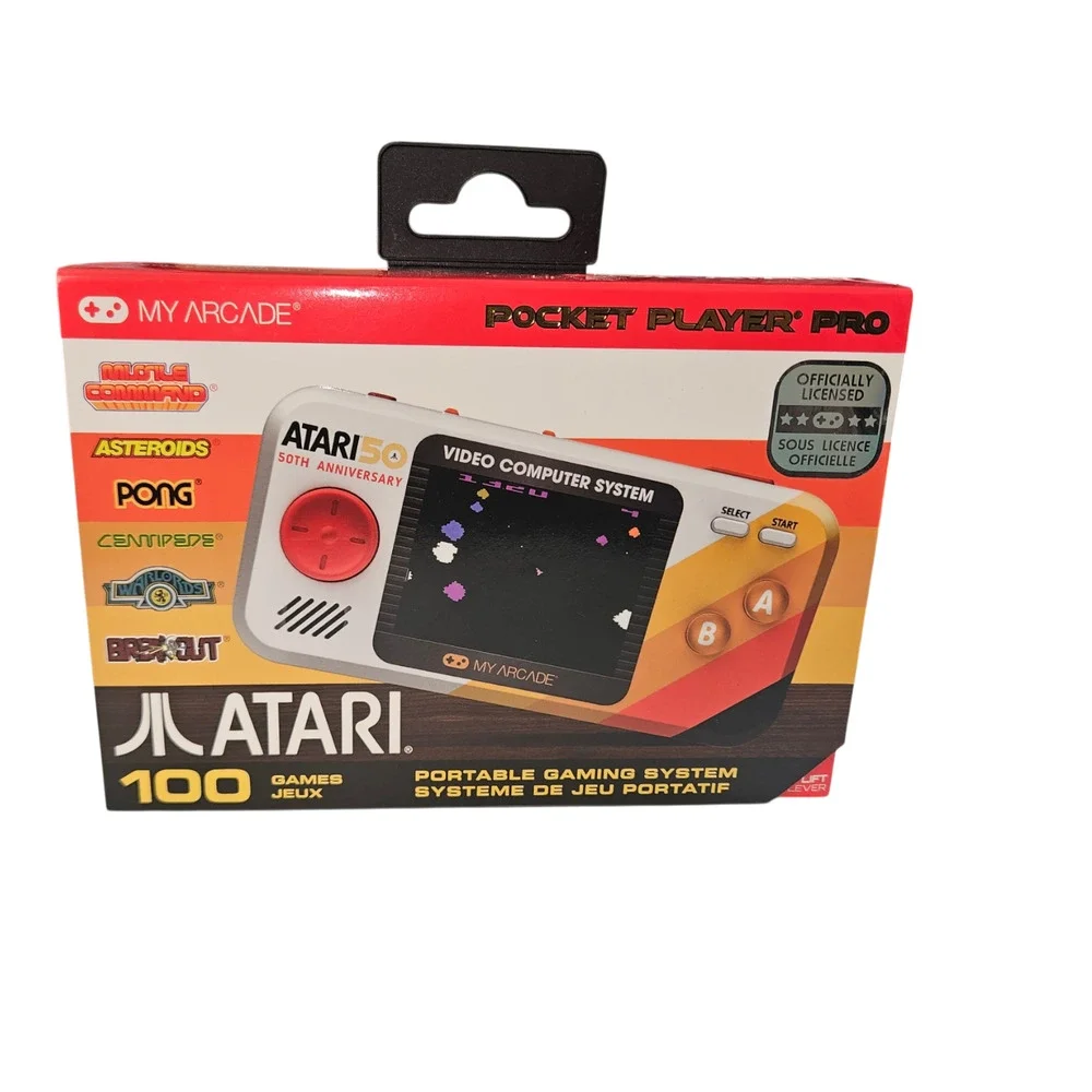 My Arcade Pocket Player Pro Atari 50th Anniversary Portable Gaming System
